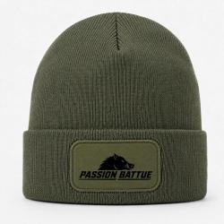Bonnet Chasse - Passion battue - Sanglier courant - Kaki / Noir