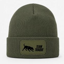 Bonnet Chasse - Team traque - Sanglier en action - Kaki / Noir