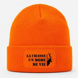 Bonnet Chasse - Un mode de vie - Cerf - Orange