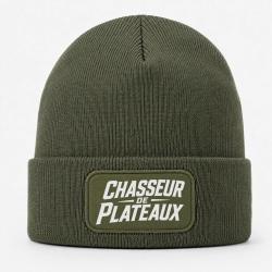 Bonnet Ball Trap - Chasseur de plateaux - &Eacute;cusson tireur - Kaki / Blanc