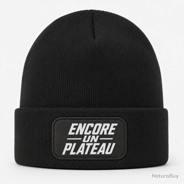 Bonnet Ball Trap - Encore un plateau - Slogan passion - Noir