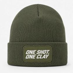 Bonnet Ball Trap - One Shot One Clay - Pr&eacute;cision - Kaki / Blanc