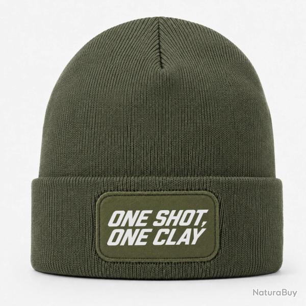 Bonnet Ball Trap - One Shot One Clay - Pr�cision - Kaki / Blanc