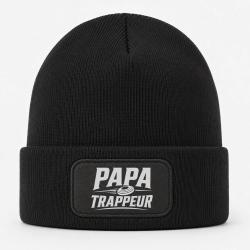 Bonnet Ball Trap - Papa trappeur - Cadeau personnalis&eacute; - Noir