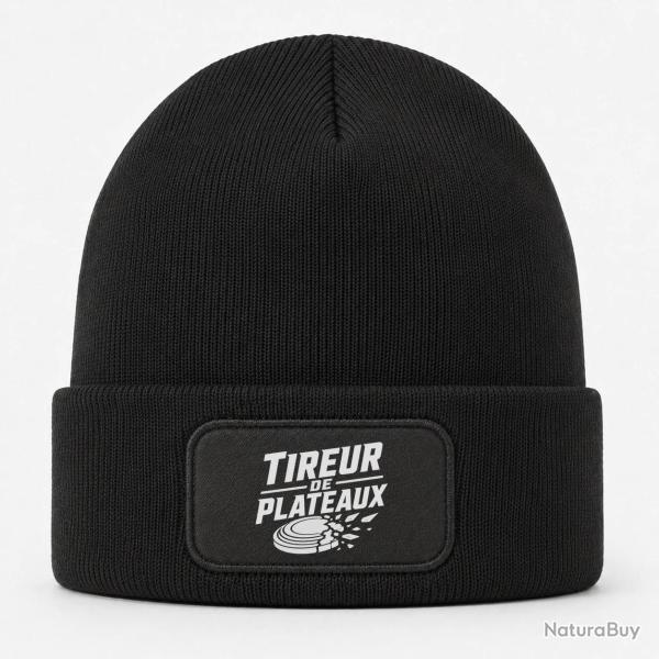 Bonnet Ball Trap - Tireur de plateaux - Badge sportif - Noir