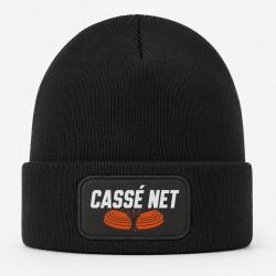 Bonnet Ball Trap - Cass&eacute; net - Double plateau - Noir / Orange
