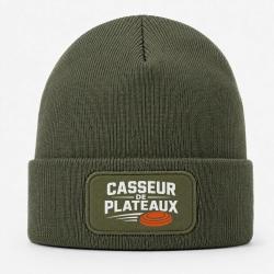 Bonnet Ball Trap - Casseur de plateaux - Trajectoire - Kaki / Blanc et orange