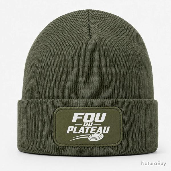 Bonnet Ball Trap - Fou du plateau - Typographie - Kaki / Blanc