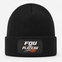 Bonnet Ball Trap - Fou du plateau - Typographie - Noir / Orange