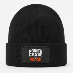 Bonnet Ball Trap - Point&eacute; cass&eacute; - Double impact - Noir / Orange