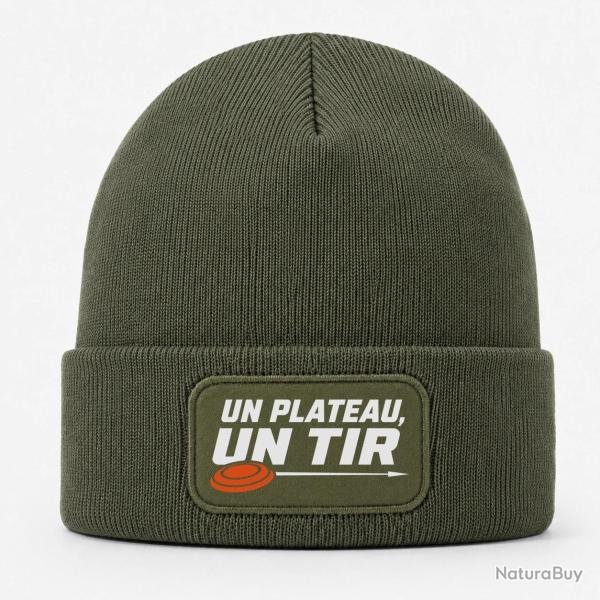 Bonnet Ball Trap - Un plateau, un tir - Trajectoire parfaite - Kaki / Blanc et orange