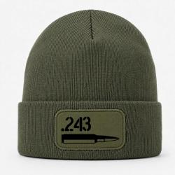 Bonnet Arme - Cartouche 243 win - Kaki / Noir