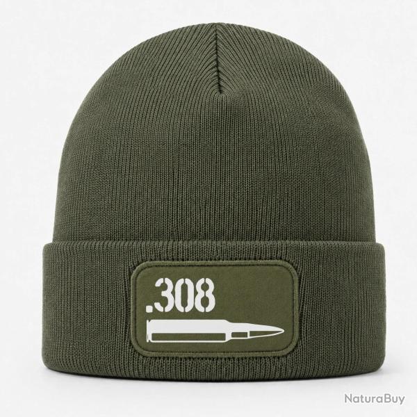 Bonnet Arme - Cartouche 308 Winchester - Kaki / Blanc