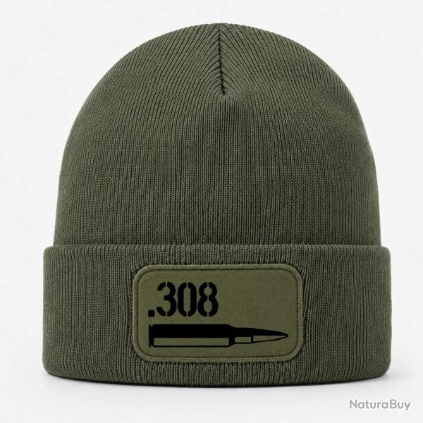 Bonnet Arme - Cartouche 308 Winchester - Kaki / Noir