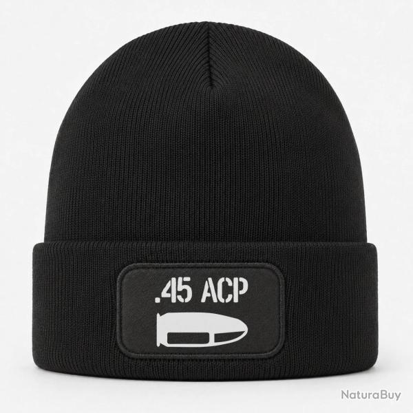Bonnet Arme - Cartouche 45 ACP - Noir