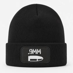 Bonnet Arme - Cartouche 9mm - Noir
