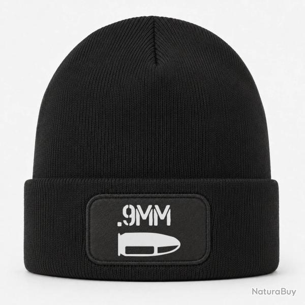 Bonnet Arme - Cartouche 9mm - Noir