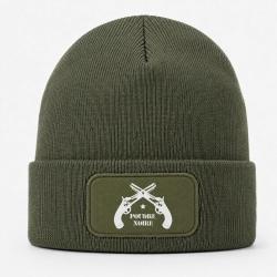 Bonnet Arme - Poudre Noire - Kaki / Blanc