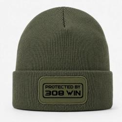 Bonnet Arme - Protected By 308 Winchester - Kaki / Noir