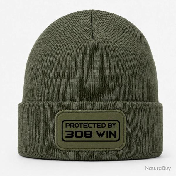 Bonnet Arme - Protected By 308 Winchester - Kaki / Noir