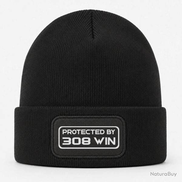 Bonnet Arme - Protected By 308 Winchester - Noir