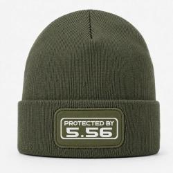 Bonnet Arme - Protected By 5.56 - Kaki / Blanc