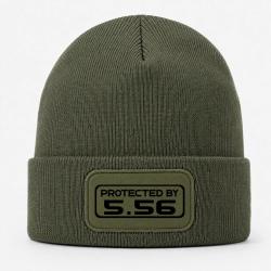 Bonnet Arme - Protected By 5.56 - Kaki / Noir