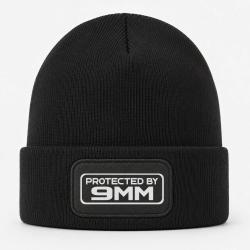 Bonnet Arme - Protected By 9mm - Noir