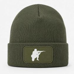 Bonnet Militaire - Tireur - Kaki / Blanc
