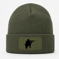 Bonnet Militaire - Tireur - Kaki / Noir