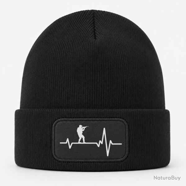 Bonnet Militaire - Battement de Coeur - Noir