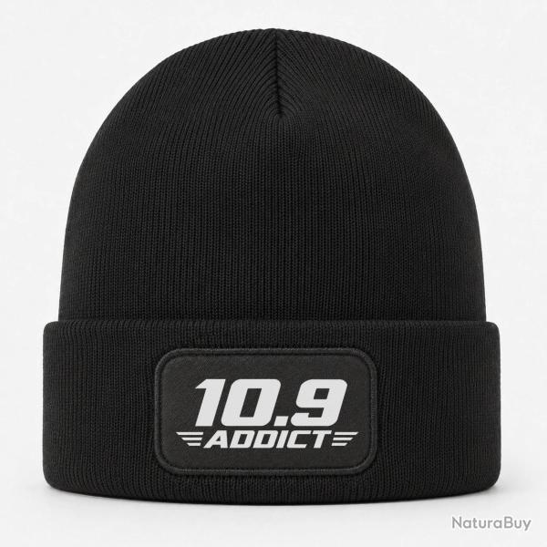 Bonnet Tir Sportif - 10.9 Addict - Typographie - Noir