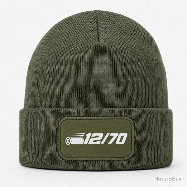 Bonnet Tir Sportif - Calibre 12 - 12-70 - Kaki / Blanc