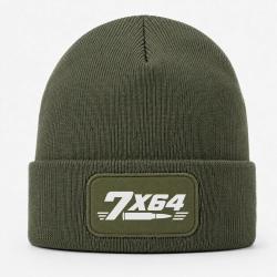 Bonnet Tir Sportif - Calibre 7x64 - Kaki / Blanc