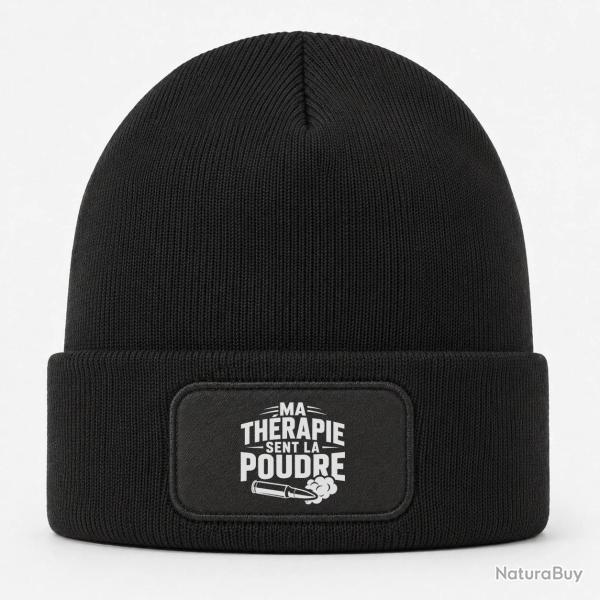 Bonnet Tir Sportif - Ma th�rapie sent la poudre - Douilles - Noir
