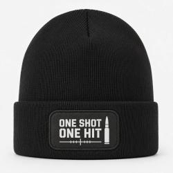 Bonnet Tir Sportif - One Shot One Hit - Cartouche - Noir