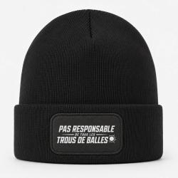 Bonnet Tir Sportif - Pas responsable des trous de balles - Rouge - Noir