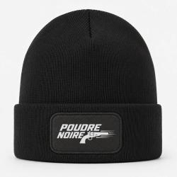 Bonnet Tir Sportif - Poudre noire - Typographie - Noir