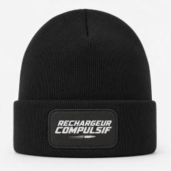 Bonnet Tir Sportif - Rechargeur compulsif - Typographie balle - Noir