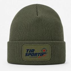 Bonnet Tir Sportif - Tir sportif France - Cible tricolore - Kaki / Noir