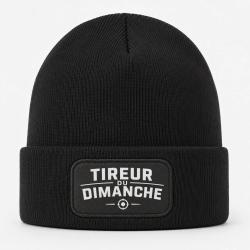 Bonnet Tir Sportif - Tireur du dimanche - Typographie cible - Noir