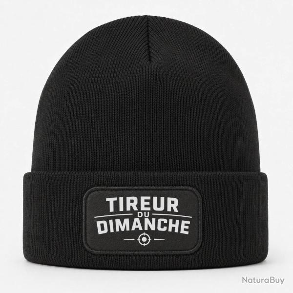Bonnet Tir Sportif - Tireur du dimanche - Typographie cible - Noir