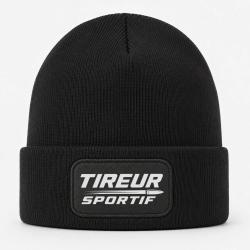 Bonnet Tir Sportif - Tireur sportif - Typographie - Noir