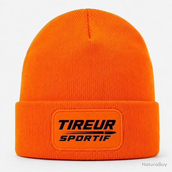 Bonnet Tir Sportif - Tireur sportif - Typographie - Orange