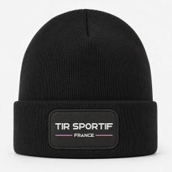 Bonnet Tir Sportif - Drapeau Fran&ccedil;ais - Noir
