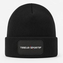Bonnet Tireur Sportif - Drapeau Fran&ccedil;ais - Noir