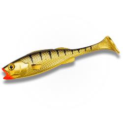Leurre Souple K&Oslash;FI Perch Shad 14 cm - 3 pi&egrave;ces Gold Tiger