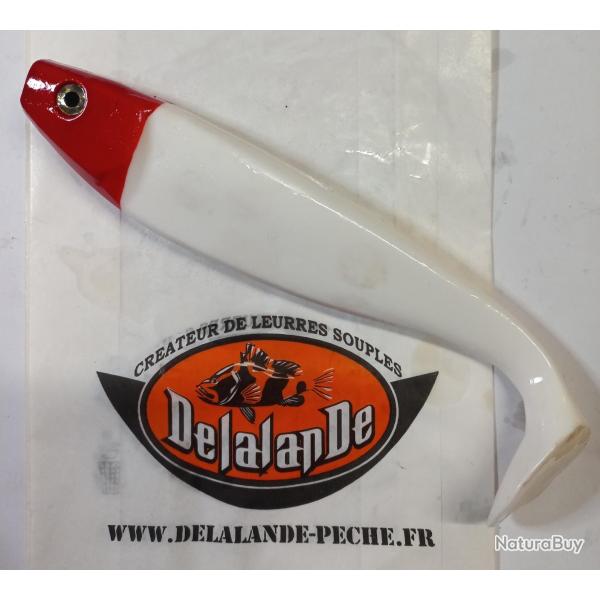 Delalande Shad GT 22cm Blanc t�te rouge