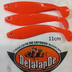 Delalande Shad GT 11cm Orange X3