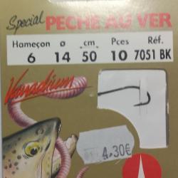 VMC Sp&eacute;cial p&ecirc;che au ver T6 10cm X10